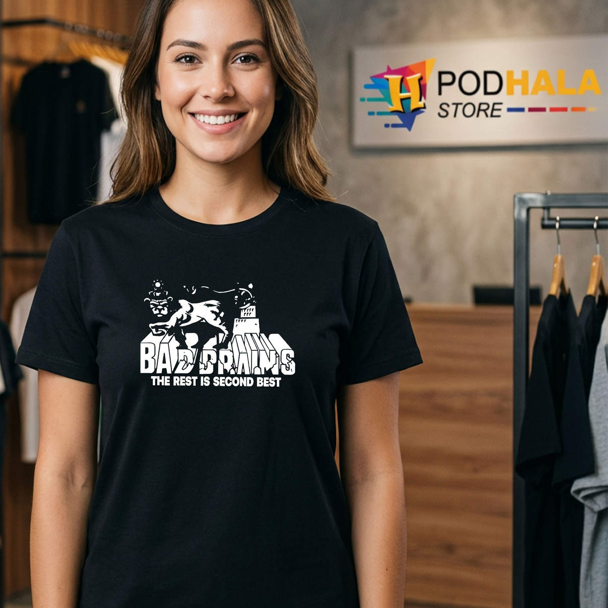 Bad Brains The Rest Is Second Best Shirt Punk Rock Band Retro Music Graphic