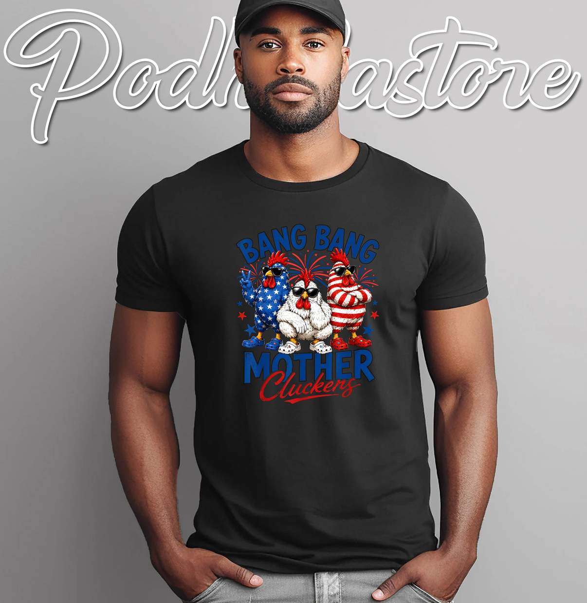 Bang Bang Mother Cluckers Shirt Fourth Of July American Chicken Top