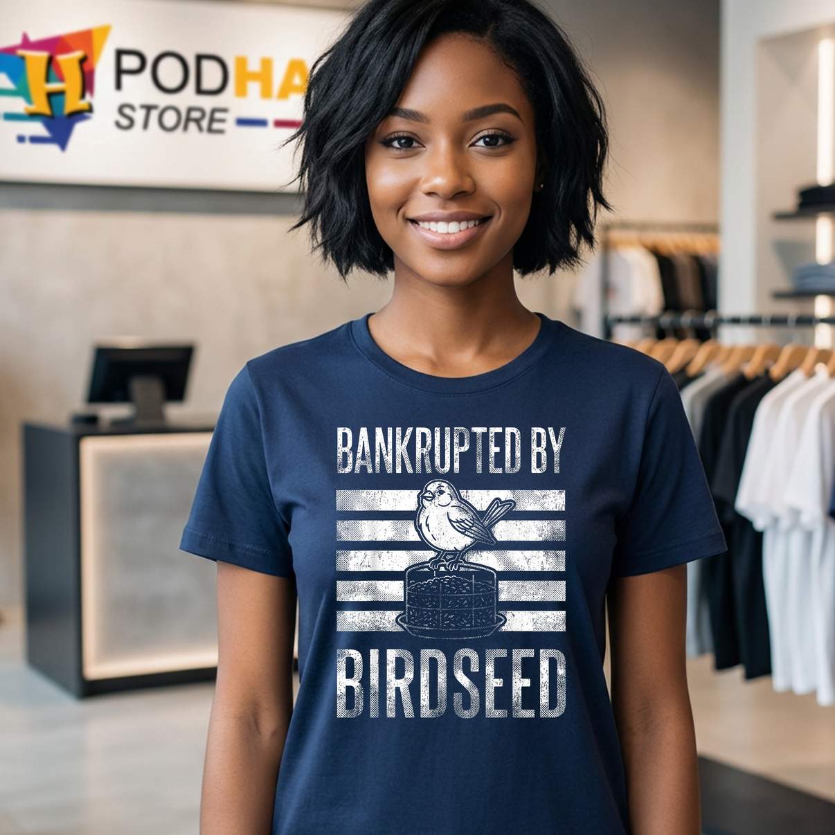Bankrupted By Birdseed Tee Funny Bird Watching Lover Nature Graphic Top Bankrupted By Birdseed Tee Funny Bird Watching Lover Nature Graphic Top