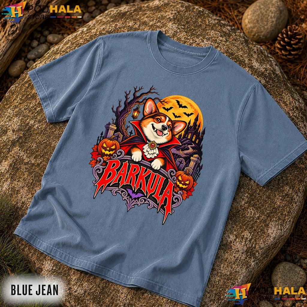Barkula Corgi Vampire Comfort Colors Shirt Funny Halloween Dog Top Barkula Corgi Vampire Comfort Colors Shirt Funny Halloween Dog Top
