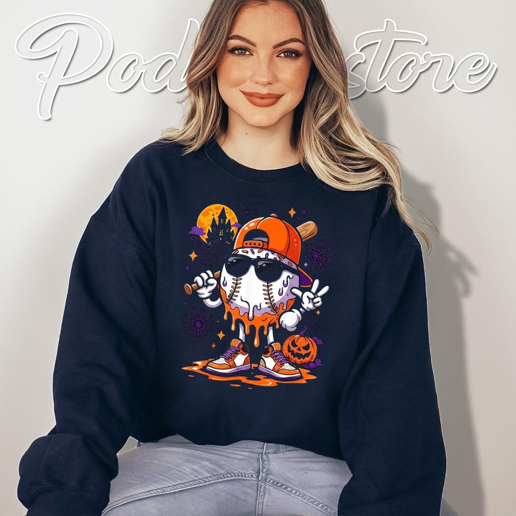 Baseball Ice Cream Drip Boys Tshirt Funny Halloween Sports Apparel Baseball Ice Cream Drip Boys Tshirt Funny Halloween Sports Apparel