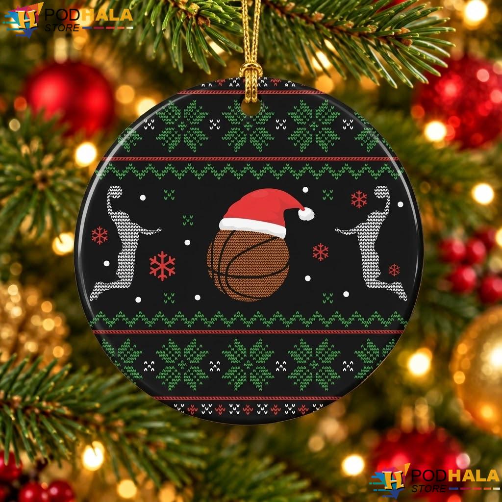 Basketball Sports Christmas Ornament Xmas Funny Festive Holiday Decor