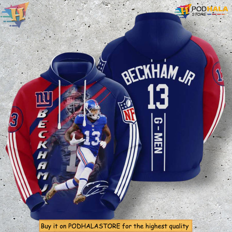 Beckham JR 13 Edition NY Giants Womens Hoodie Custom Fanwear