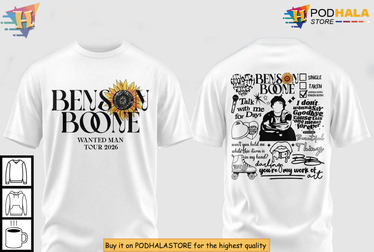 Benson Boone Wanted Man 2026 T-Shirt Concert Fan Apparel