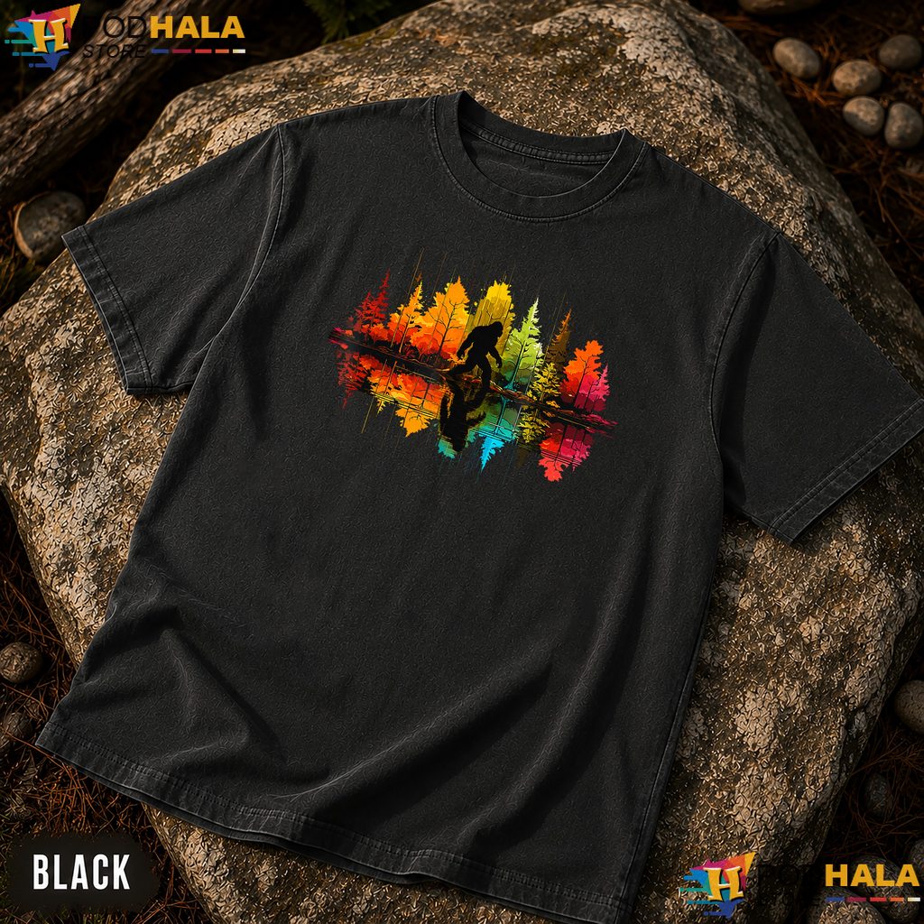 Bigfoot Walking Forest Comfort Colors Shirt Sasquatch Nature Reflection Top Bigfoot Walking Forest Comfort Colors Shirt Sasquatch Nature Reflection Top