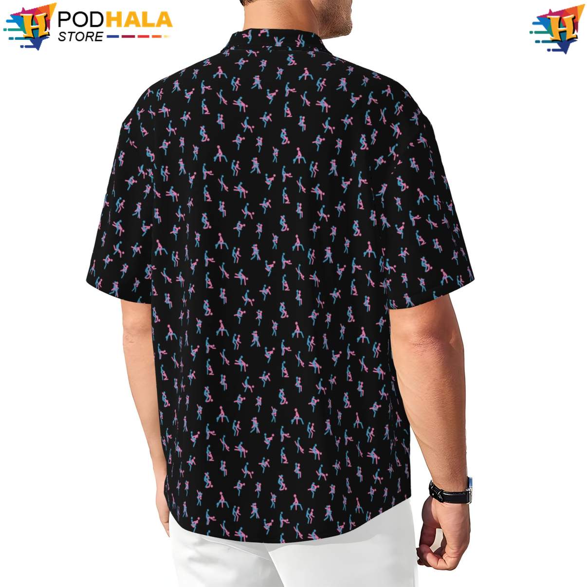 Black Love Short-sleeve button-up shirt Pose Funny Mens Short Sleeve Button Up Beachwear Black Love Short-sleeve button-up shirt Pose Funny Mens Short Sleeve Button Up Beachwear