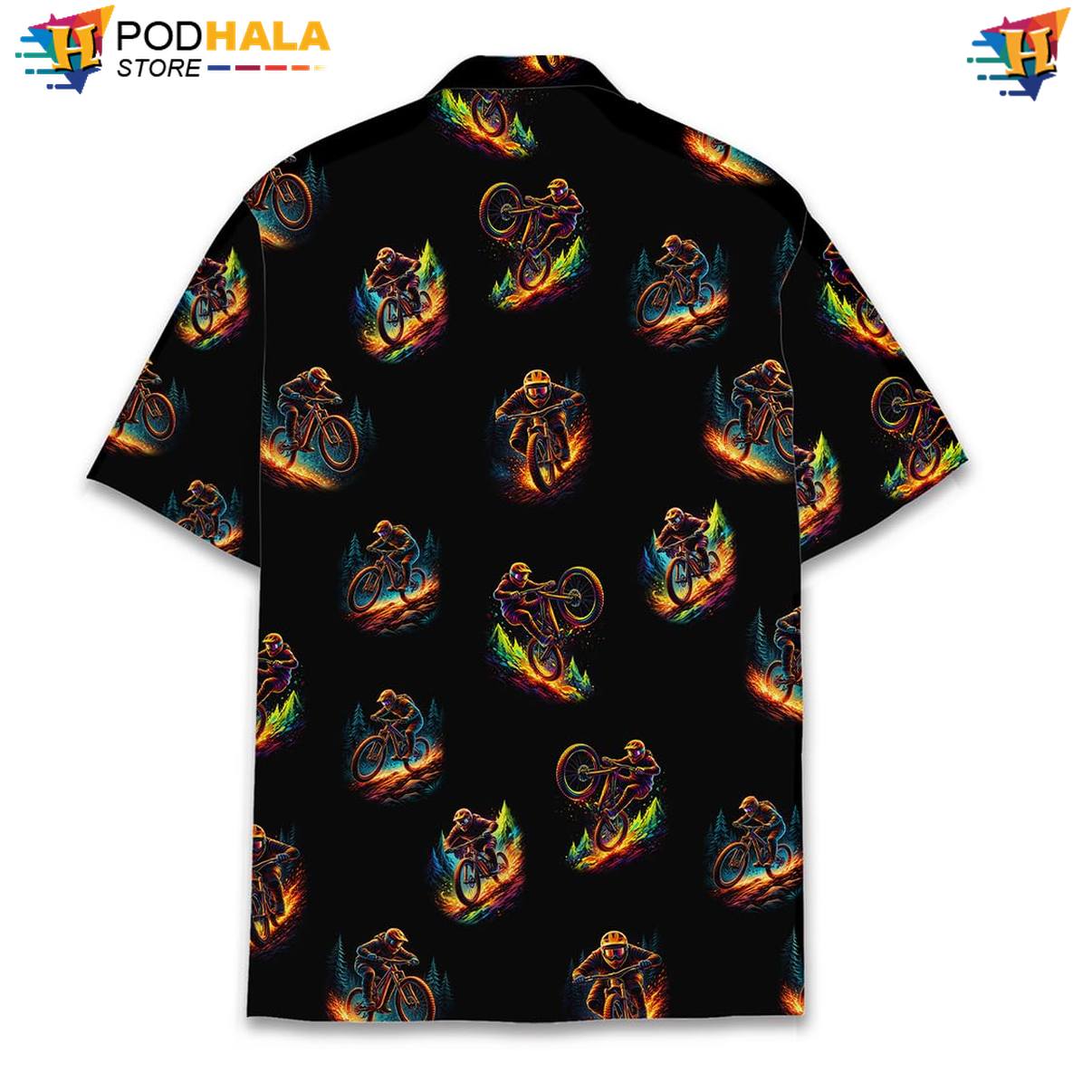 Black Motorbike Short-sleeve button-up shirt Mens Short Sleeve Casual Summer Beachwear Black Motorbike Short-sleeve button-up shirt Mens Short Sleeve Casual Summer Beachwear
