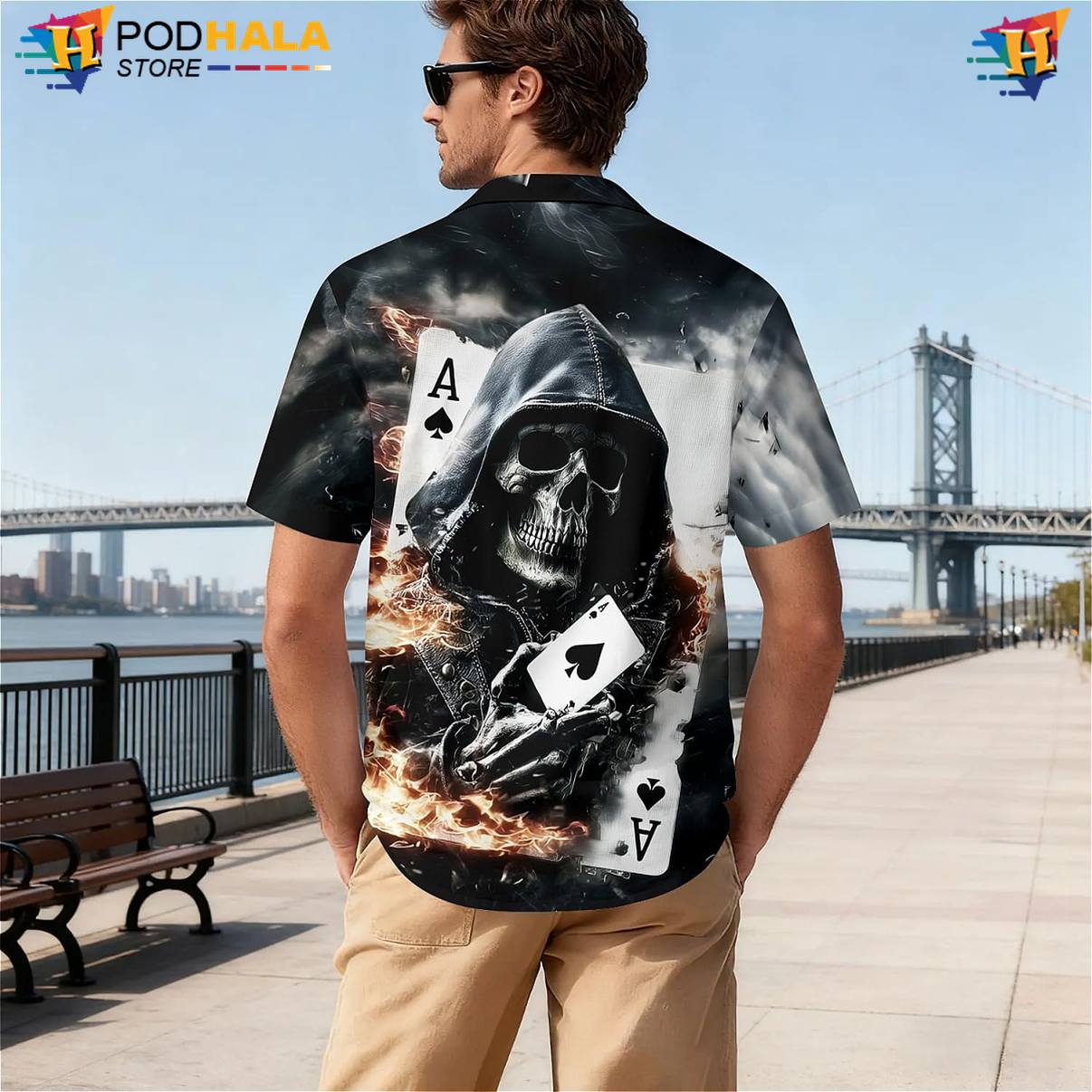 Black White Skeleton Tropical Shirt Mens Graphic Resort Cruise Apparel Clothing Black White Skeleton Tropical Shirt Mens Graphic Resort Cruise Apparel Clothing