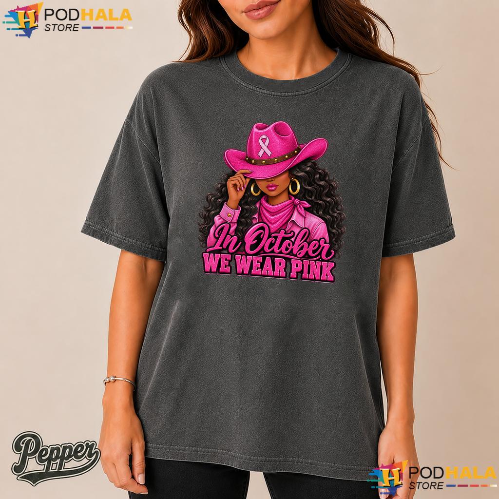 Black Woman October Pink Comfort Colors Shirt Breast Cancer Awareness Black Woman October Pink Comfort Colors Shirt Breast Cancer Awareness
