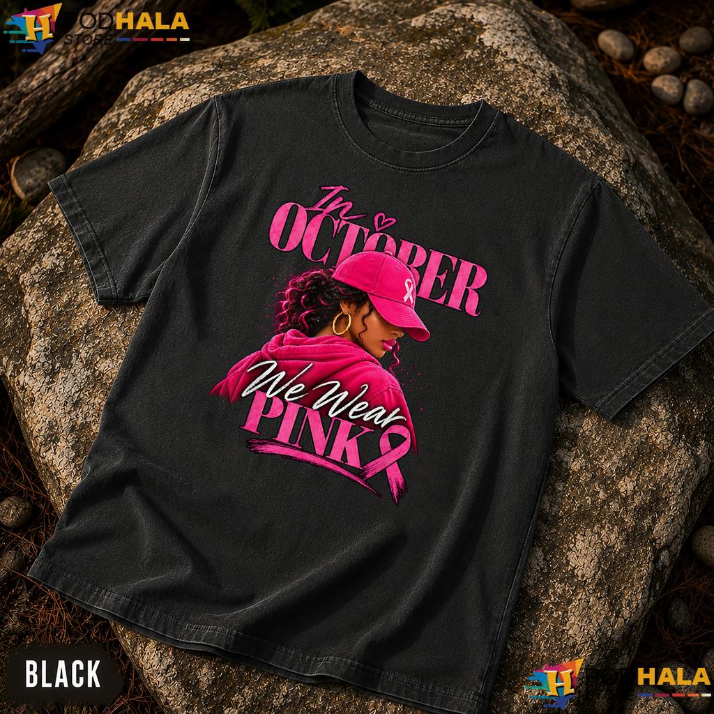 Black Women Breast Cancer Comfort Colors TShirt October Wear Pink