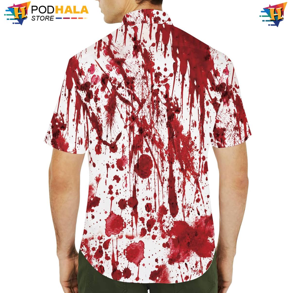 Bloody Fire Flame Aloha Shirt Mens Cruise Holiday Resort Button Down Top Bloody Fire Flame Aloha Shirt Mens Cruise Holiday Resort Button Down Top
