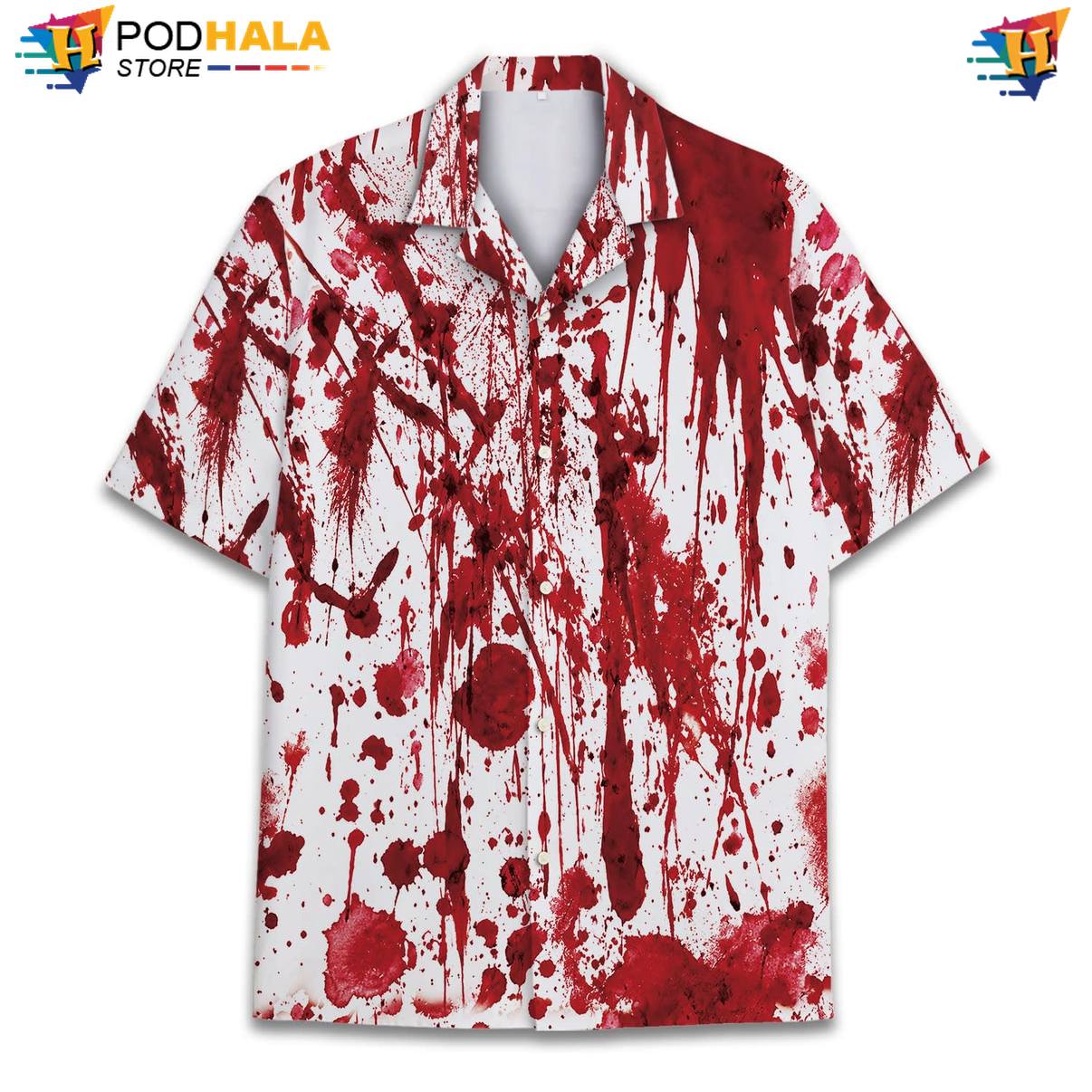 Bloody Fire Flame Tropical Shirt Mens Cruise Holiday Resort Button Down Top Bloody Fire Flame Tropical Shirt Mens Cruise Holiday Resort Button Down Top
