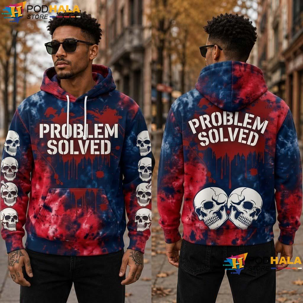 Bloody Problem Solved Halloween All Over Print Hoodie Scary Horror Costume Spooky Top Bloody Problem Solved Halloween All Over Print Hoodie Scary Horror Costume Spooky Top