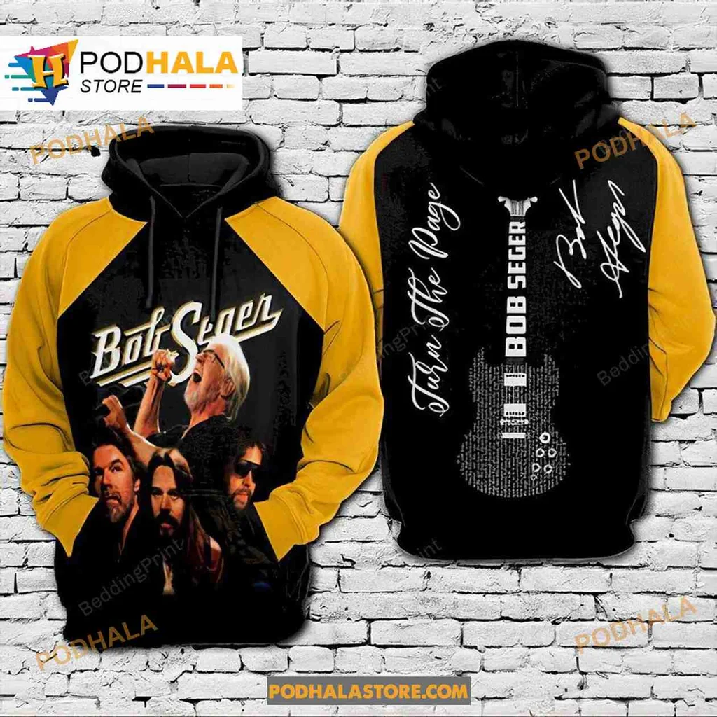 Bob Seger Rock Music 3d Hoodie With Dynamic Musician Graphic