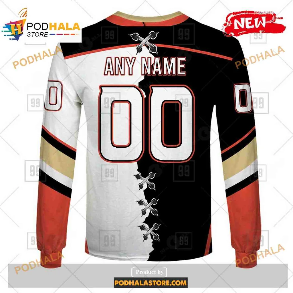 Bold Anaheim Ducks 3D Print Hoodie Featuring Iconic Logo And Player Number Bold Anaheim Ducks 3D Print Hoodie Featuring Iconic Logo And Player Number