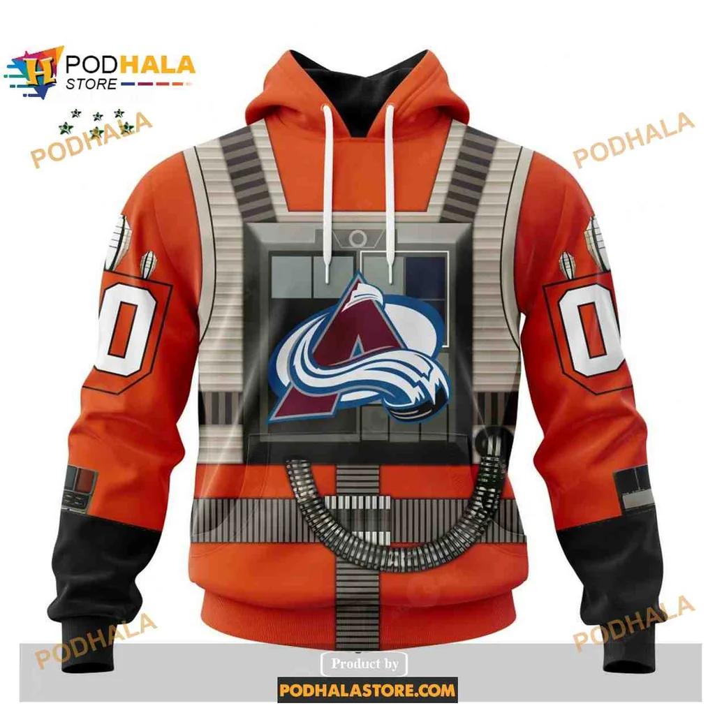Bold Colorado Avalanche Star Wars Rebel Pilot 3d Hoodie Design