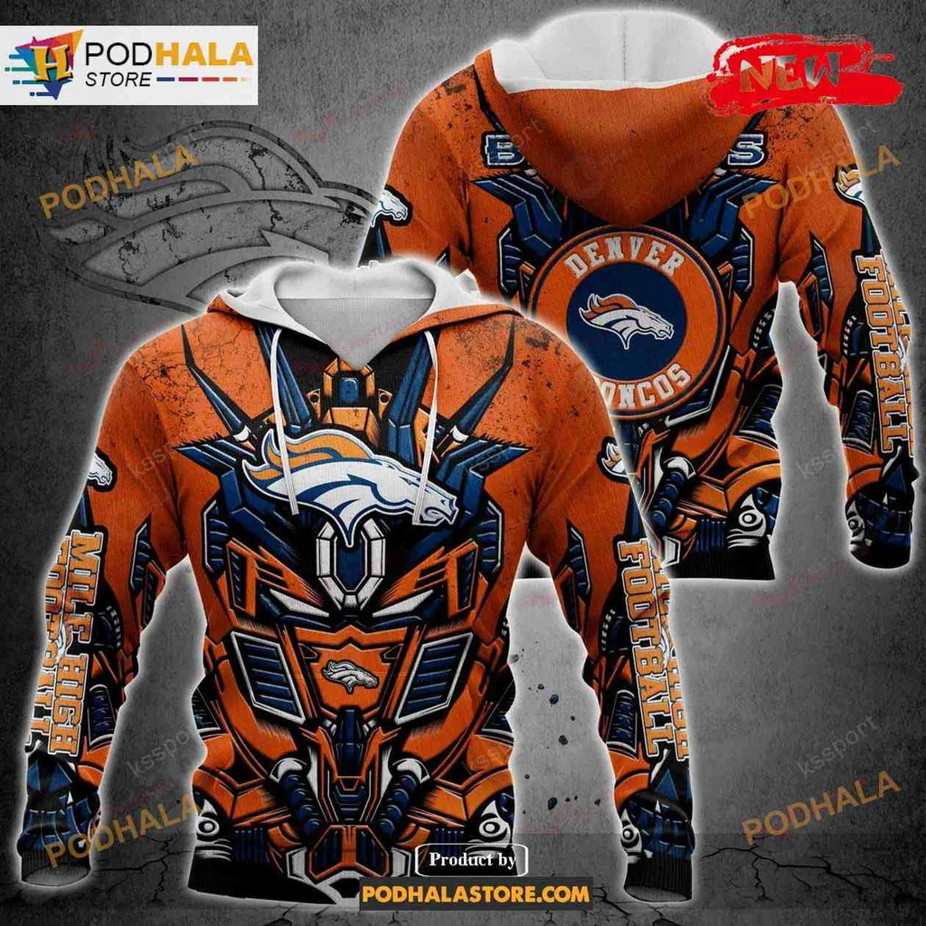 Bold Denver Broncos Transformer 3d Hoodie With Striking Team Colors