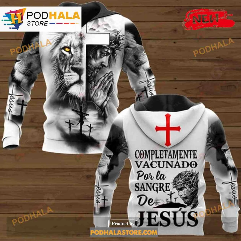 Bold Lion Prayer 3d Hoodie Featuring Spiritual Design And Faith Message
