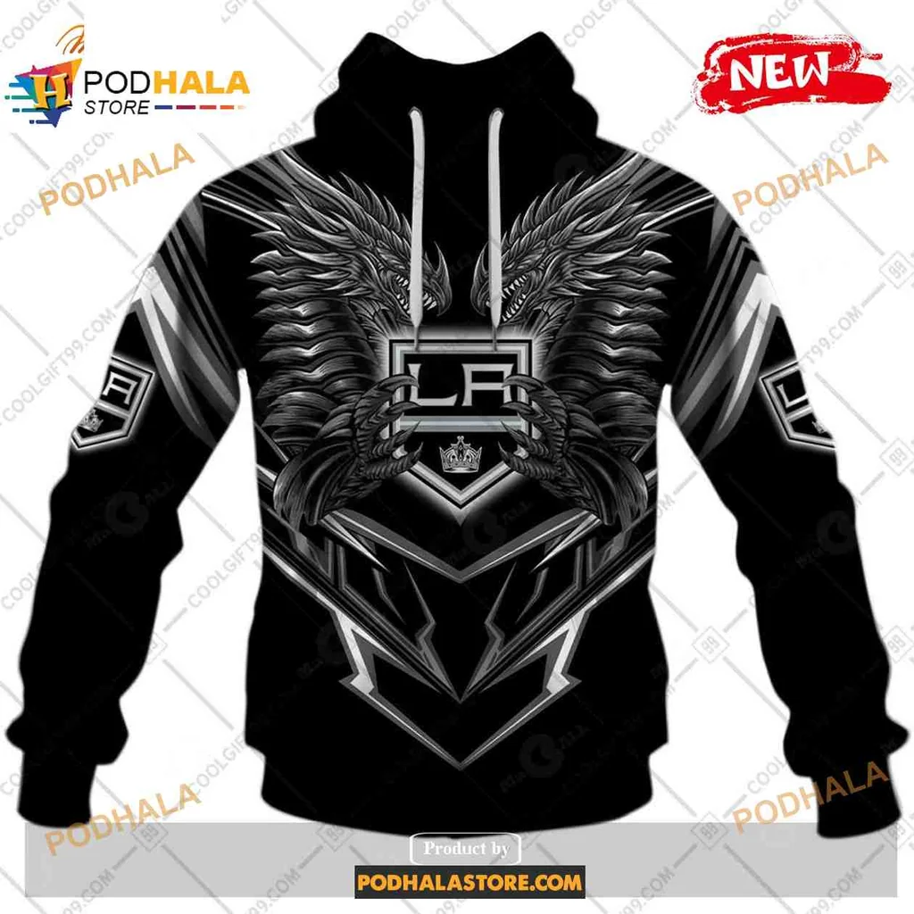 Bold Los Angeles Kings Dragon 3d Hoodie With Fierce Design