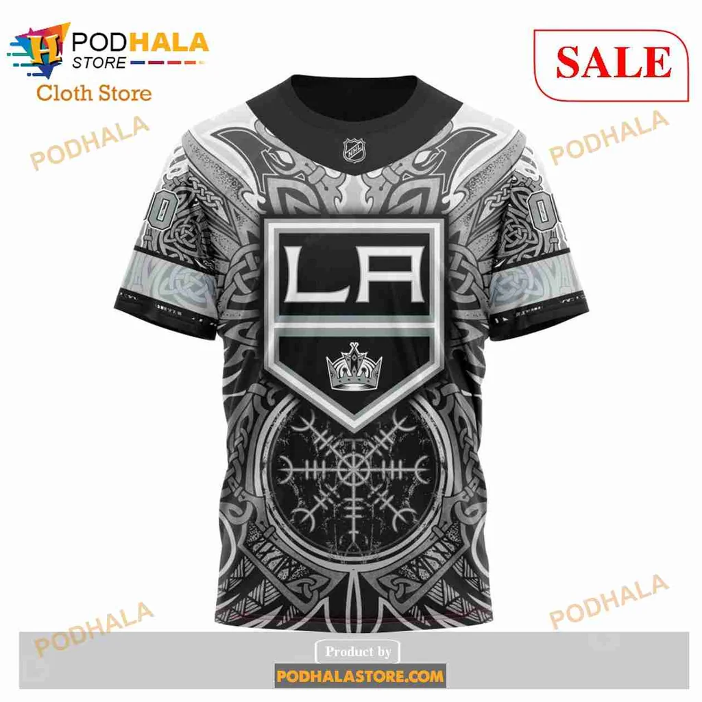 Bold Los Angeles Kings Viking Hoodie With Norse Design Elements - Product View 5 Bold Los Angeles Kings Viking Hoodie With Norse Design Elements - Product View 5