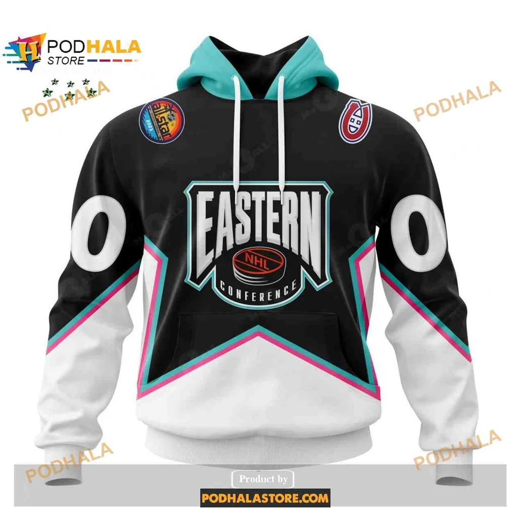 Bold Montreal Canadiens 3d Hoodie Featuring Eastern Conference Design