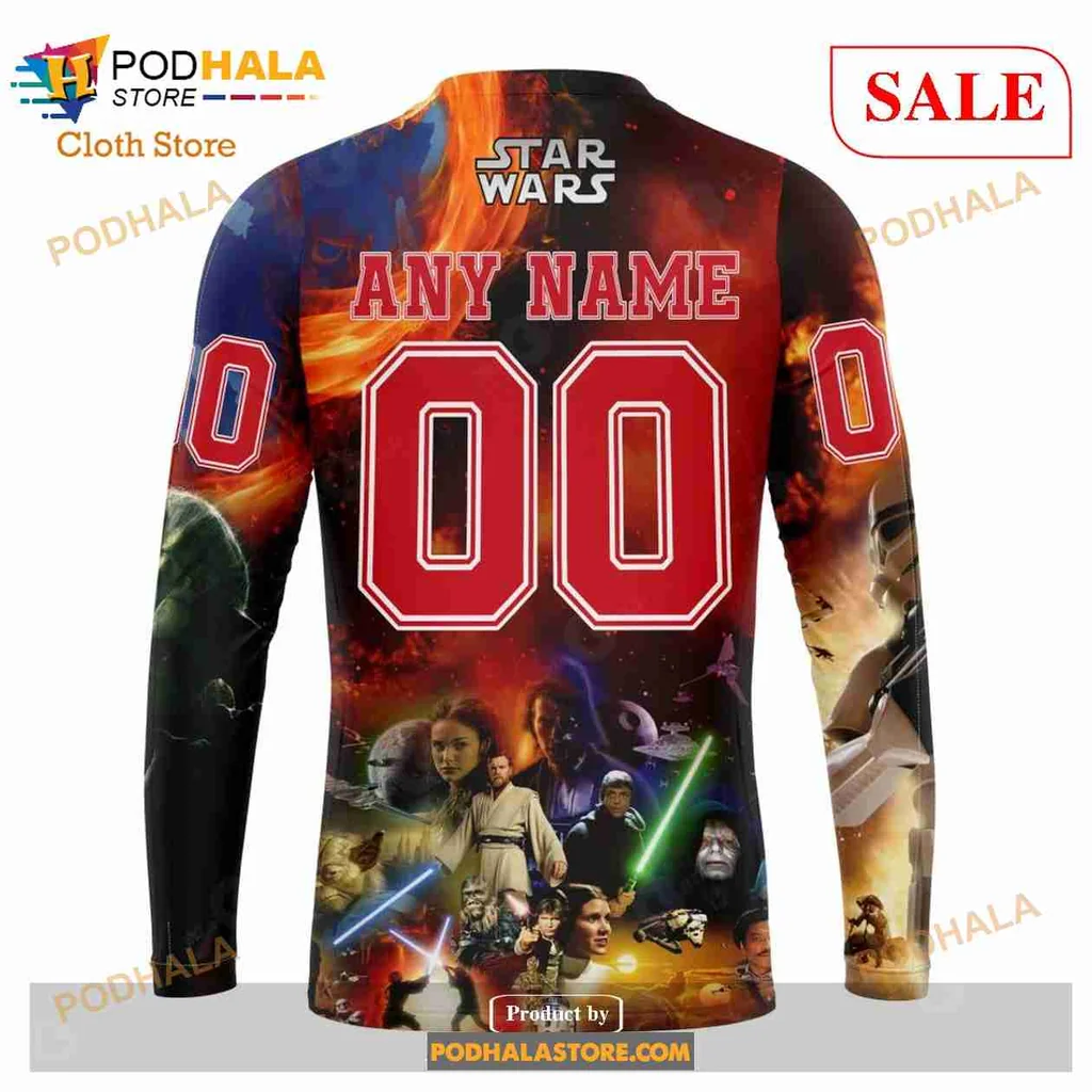 Bold New Jersey Devils Star Wars Hoodie Featuring Darth Vader Design - Product View 6 Bold New Jersey Devils Star Wars Hoodie Featuring Darth Vader Design - Product View 6