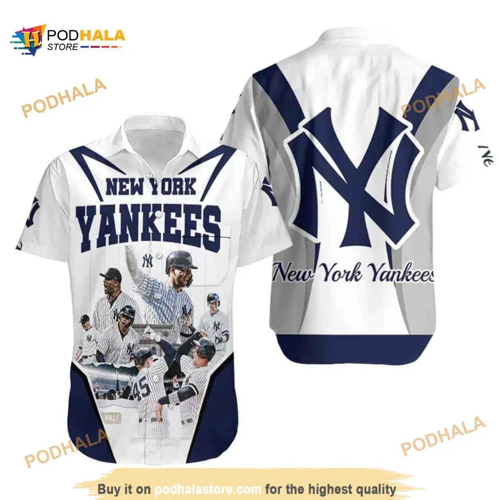 Bold New York Yankees Hawaiian Shirt Featuring Dynamic Team Spirit Design