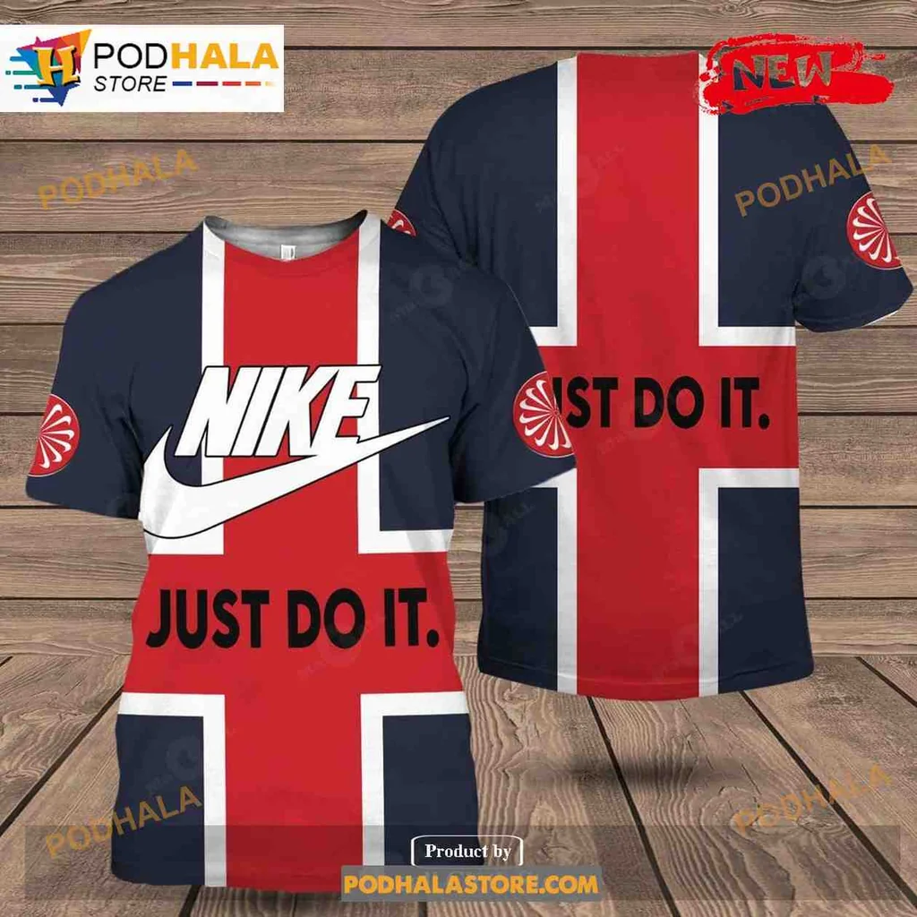 Bold Nike Logo All Over Print Hoodie With Striking Red And White Design Bold Nike Logo All Over Print Hoodie With Striking Red And White Design