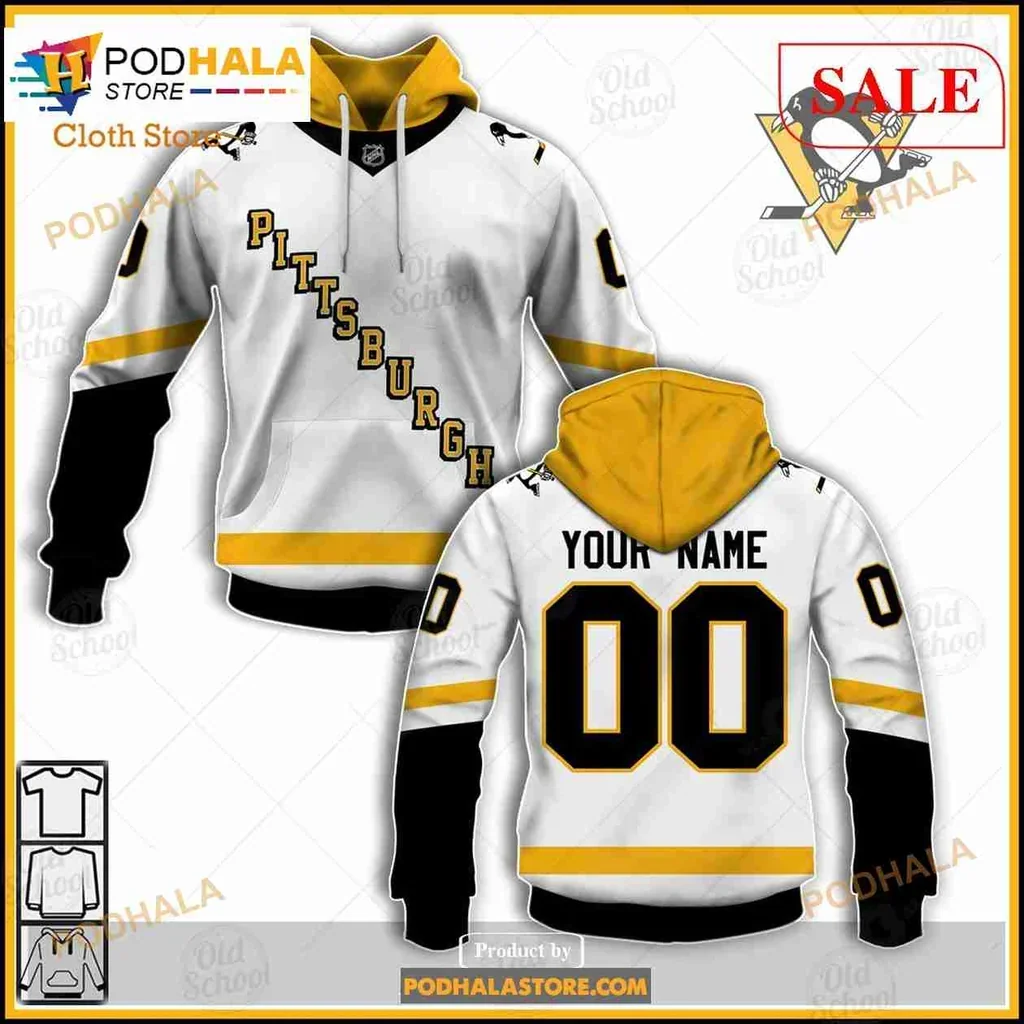 Bold Pittsburgh Penguins 3d Hoodie With Custom Name And Number