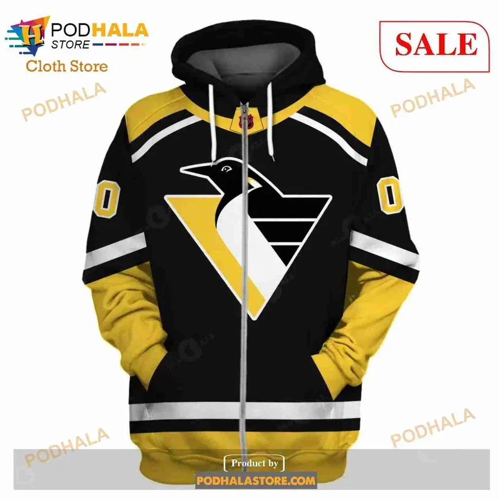 Bold Pittsburgh Penguins 3d Hoodie With Iconic Team Logo