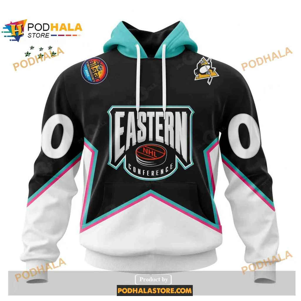 Bold Pittsburgh Penguins Eastern Conference 3d Hoodie With Dynamic Design