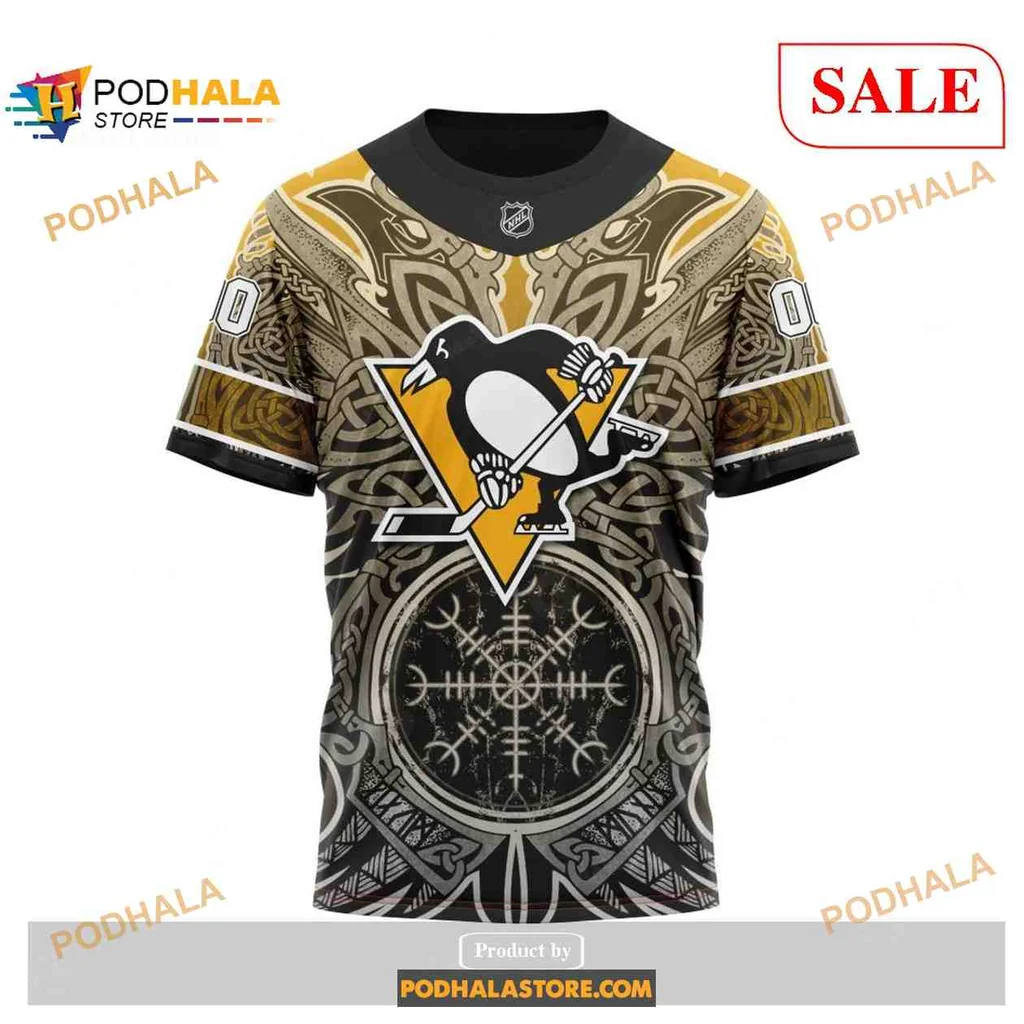 Bold Pittsburgh Penguins Viking 3D Print Hoodie With Intricate Norse Design Bold Pittsburgh Penguins Viking 3D Print Hoodie With Intricate Norse Design