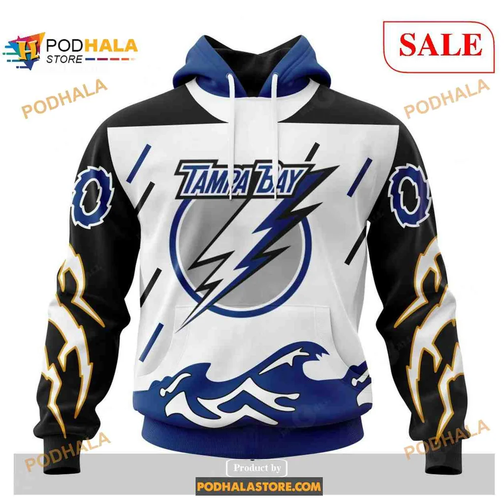 Bold Tampa Bay Lightning 3d Hoodie With Striking Lightning Bolt Design