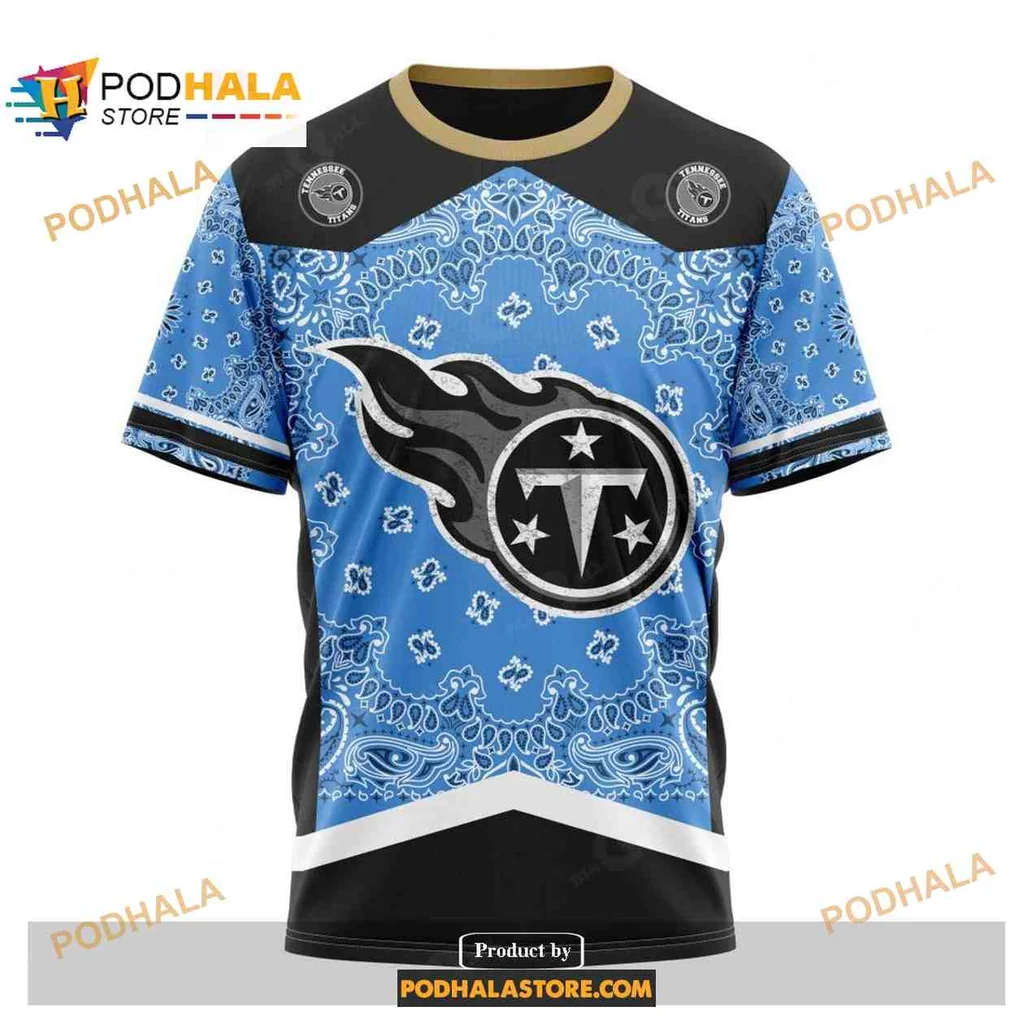 Bold Tennessee Titans Logo AOP Hoodie With Flame Motif And Bandana Pattern Bold Tennessee Titans Logo AOP Hoodie With Flame Motif And Bandana Pattern