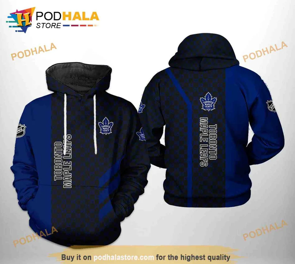 Bold Toronto Maple Leafs 3d Hoodie Featuring Iconic Logo Design