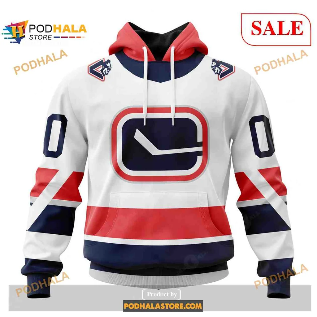 Bold Vancouver Canucks 3d Hoodie With Striped Sleeves And Dynamic Logo
