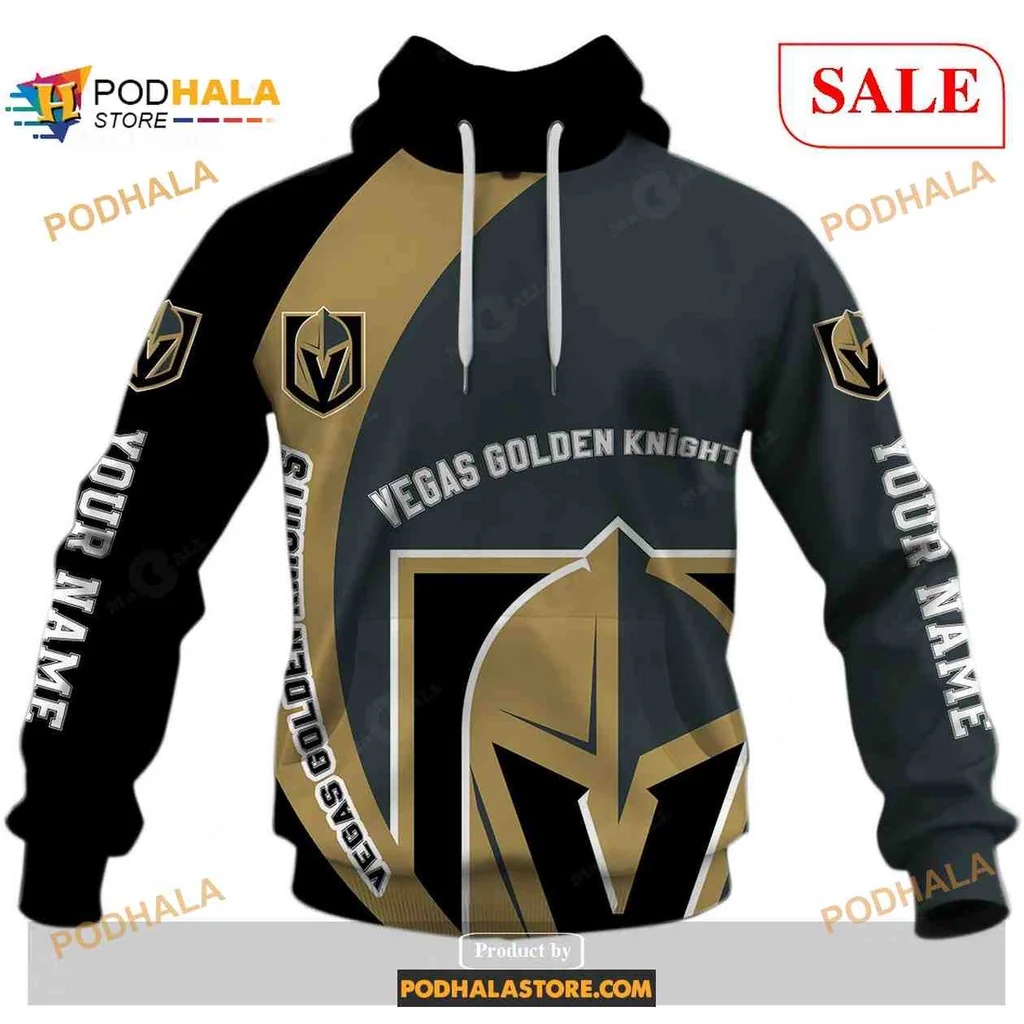 Bold Vegas Golden Knights 3d Hoodie, Sporty Black And Gold Team Design
