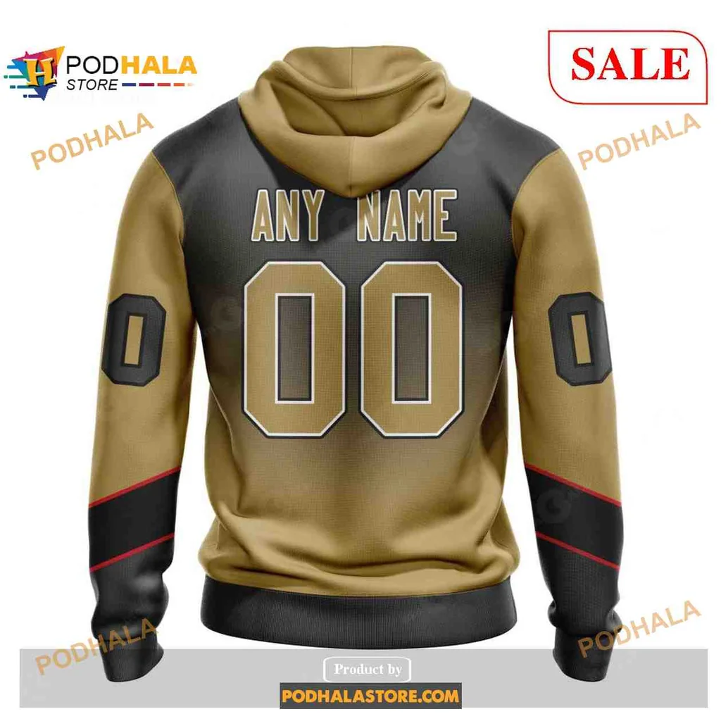 Bold Vegas Golden Knights All Over Print Hoodie With Retro Gradient Design And Custom Sleeves Bold Vegas Golden Knights All Over Print Hoodie With Retro Gradient Design And Custom Sleeves
