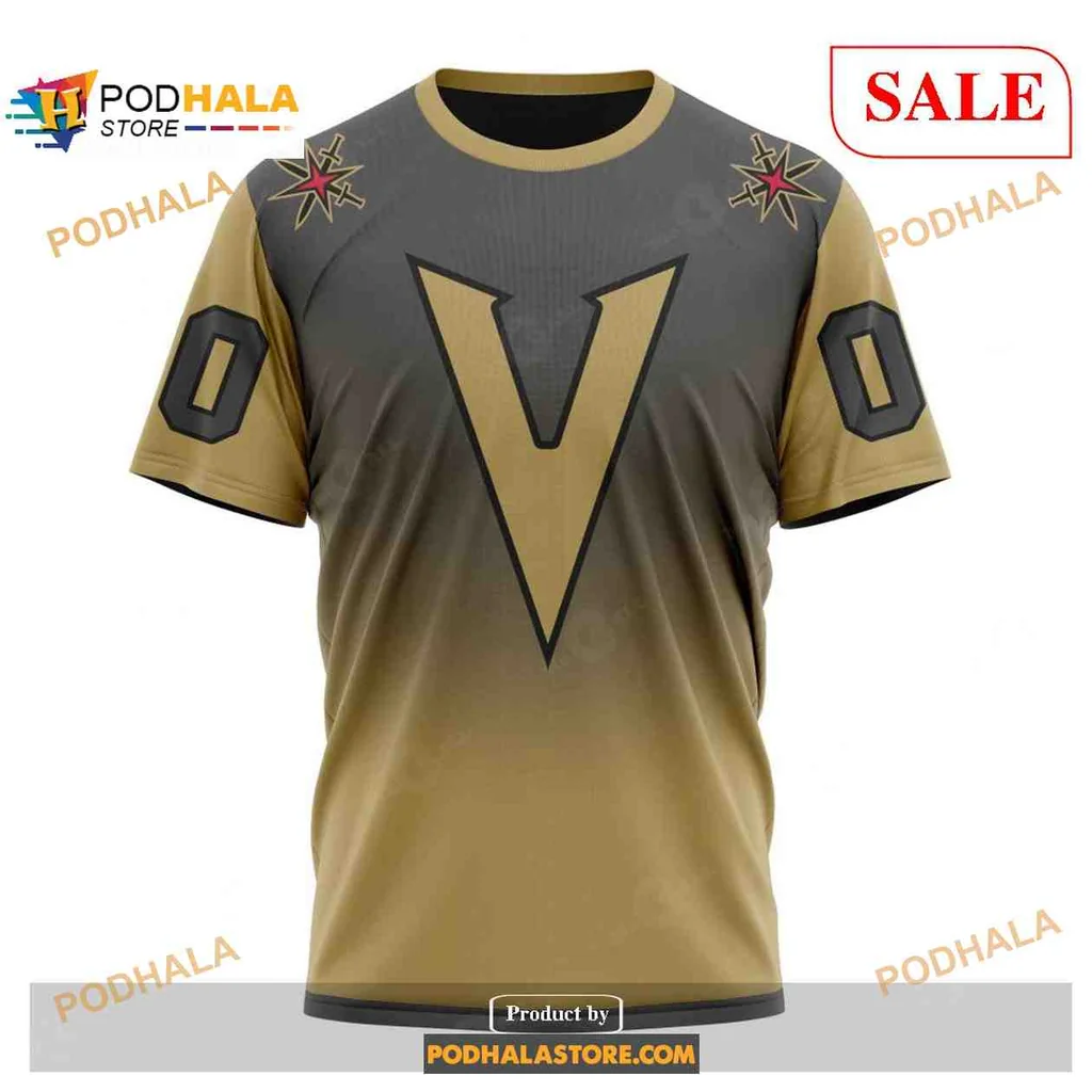 Bold Vegas Golden Knights AOP Hoodie With Retro Gradient Design And Custom Sleeves Bold Vegas Golden Knights AOP Hoodie With Retro Gradient Design And Custom Sleeves