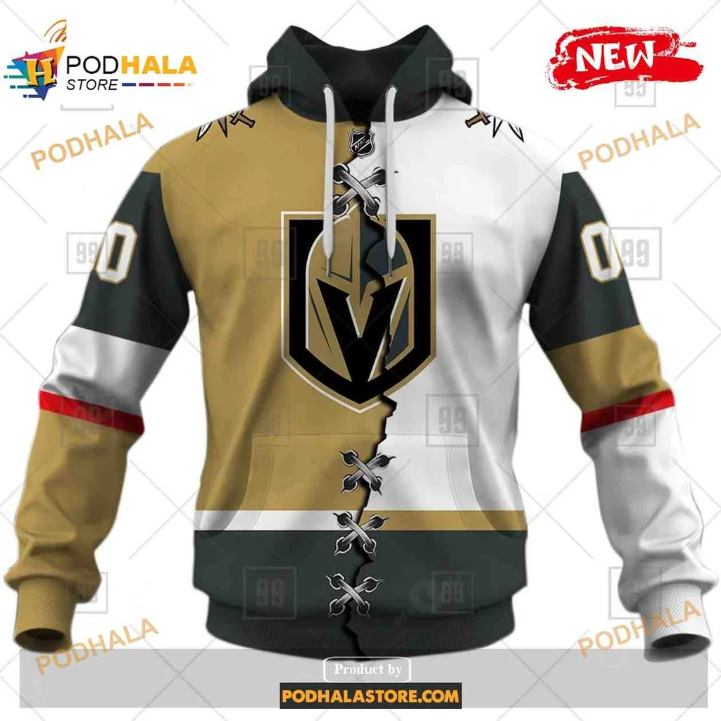 Bold Vegas Golden Knights 3d Hoodie With Striking Black And Gold Design