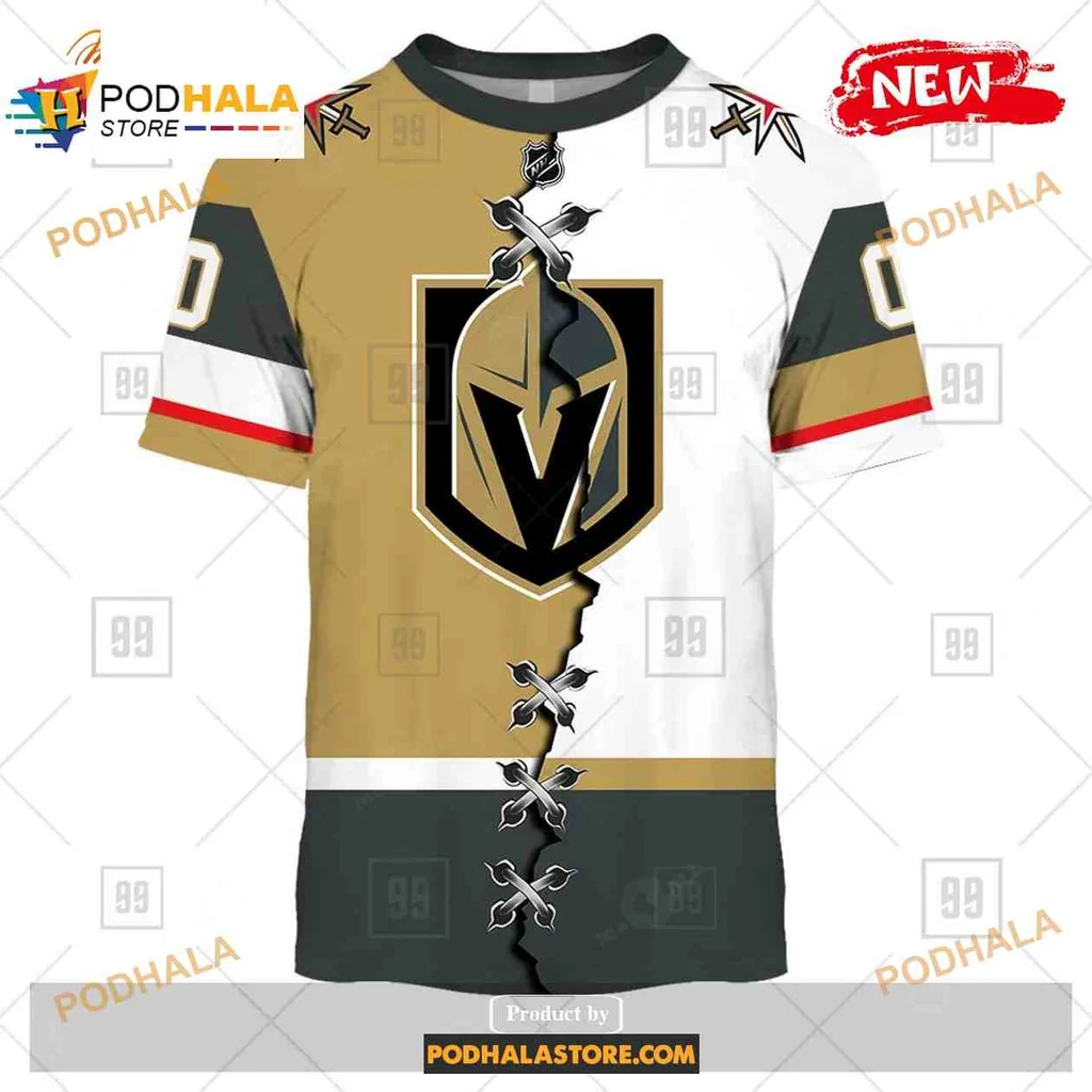 Bold Vegas Golden Knights All Over Print Hoodie With Striking Black And Gold Design Bold Vegas Golden Knights All Over Print Hoodie With Striking Black And Gold Design