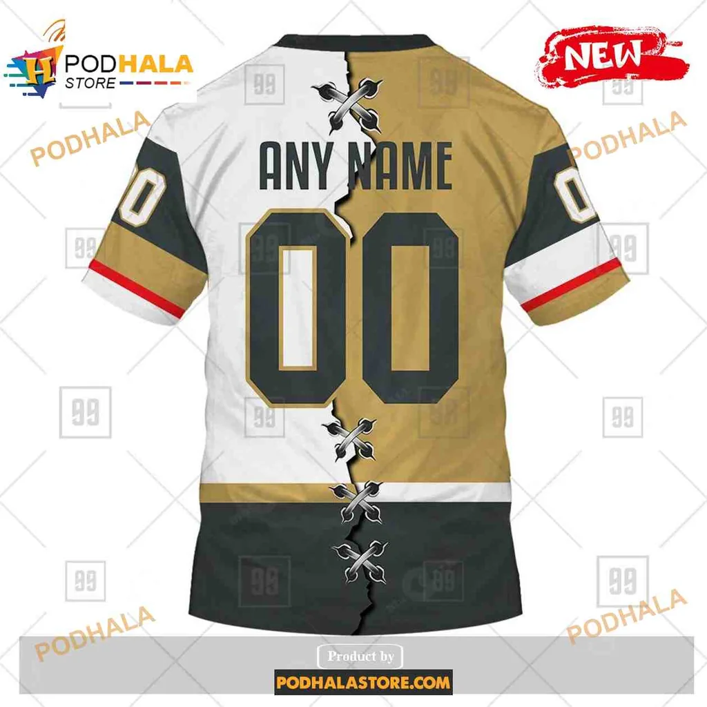 Bold Vegas Golden Knights 3D Print Hoodie With Striking Black And Gold Design Bold Vegas Golden Knights 3D Print Hoodie With Striking Black And Gold Design