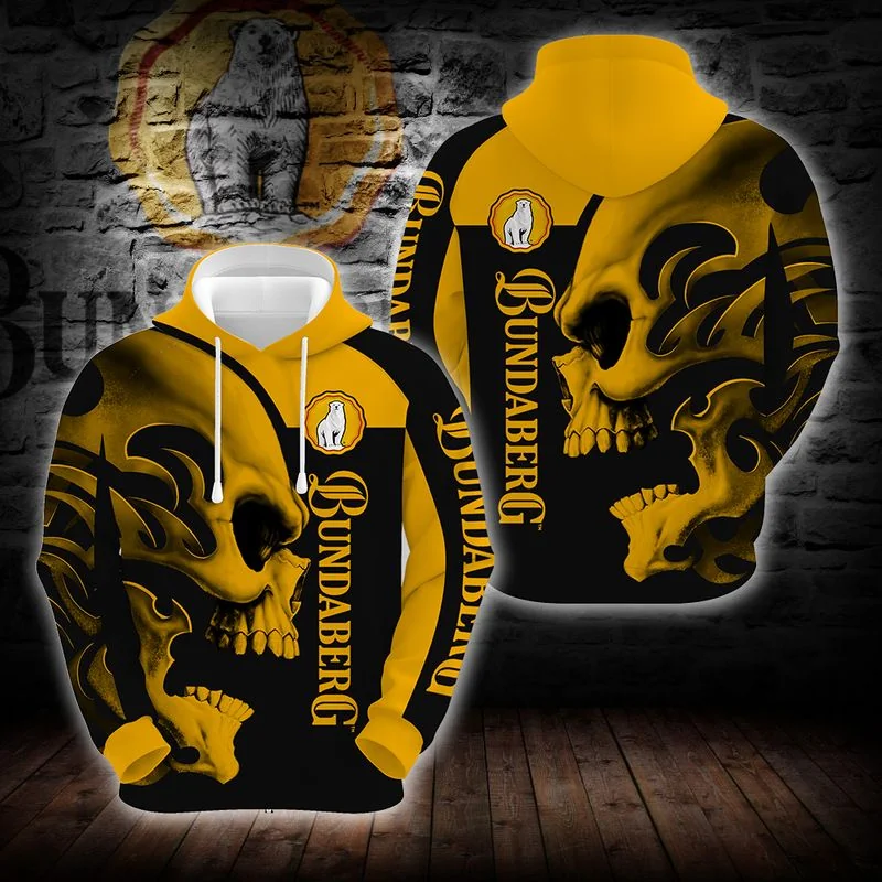 Bold Yellow Black Skull 3d Hoodie With Intricate Flame Design