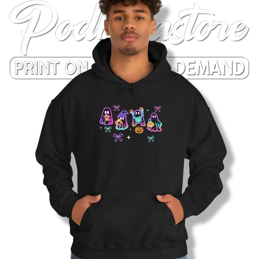 Boo Ghost Glow Night Halloween Shirt Funny Spooky Season Outfit Top Boo Ghost Glow Night Halloween Shirt Funny Spooky Season Outfit Top