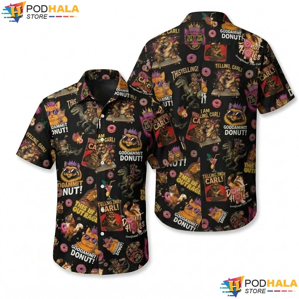 Bookish Fantasy Halloween Hawaiian Shirt Princess Donut Mongo Party Top