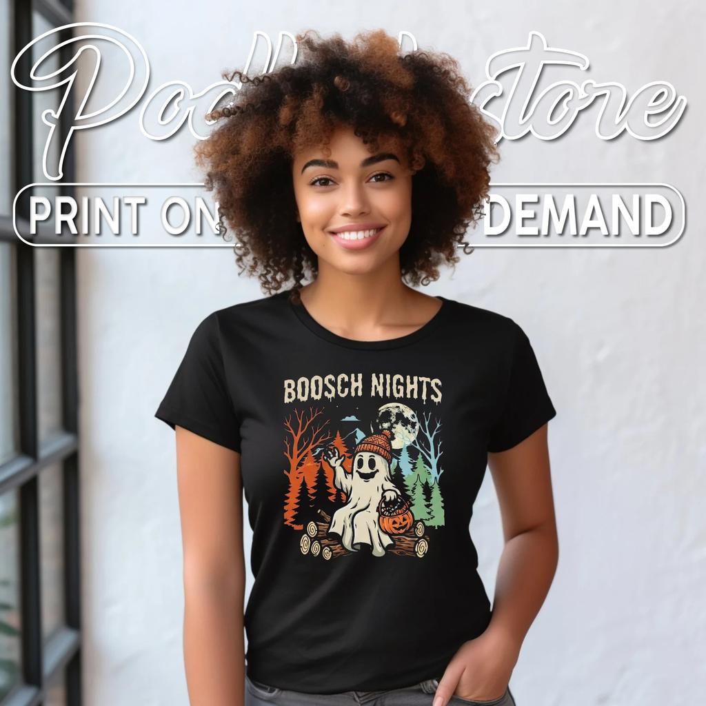 Boosch Ghost Beer Halloween T-Shirt Funny Spooky Party Drinking Top