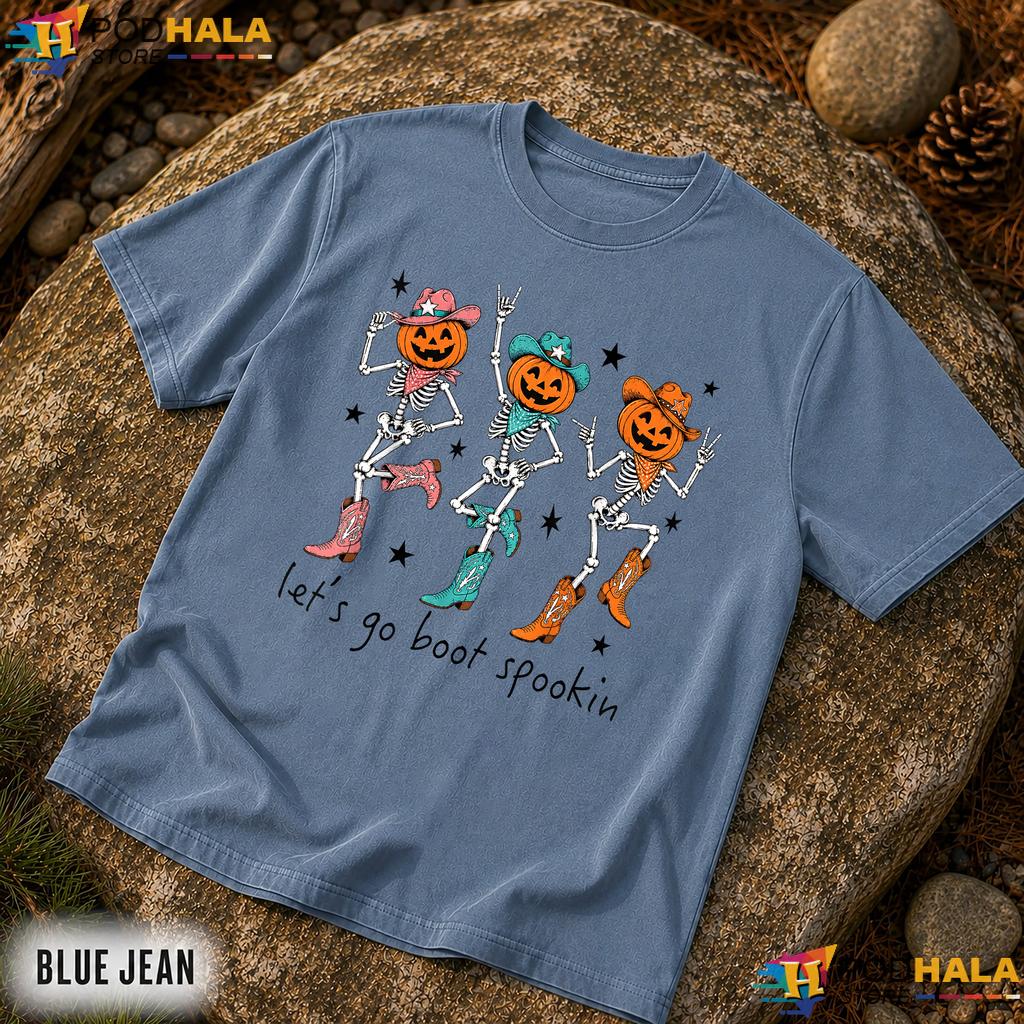 Boot Spookin Skeleton Dancing Comfort Colors Shirt Cowgirl Halloween Boot Spookin Skeleton Dancing Comfort Colors Shirt Cowgirl Halloween