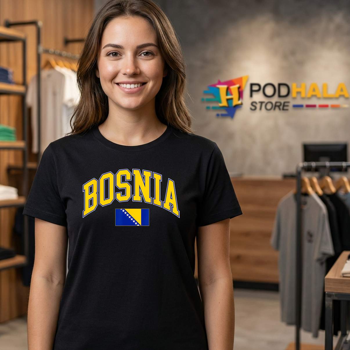 Bosnia Herzegovina Cheer Shirt Proud Country Favorite Spirit Game Graphic Top