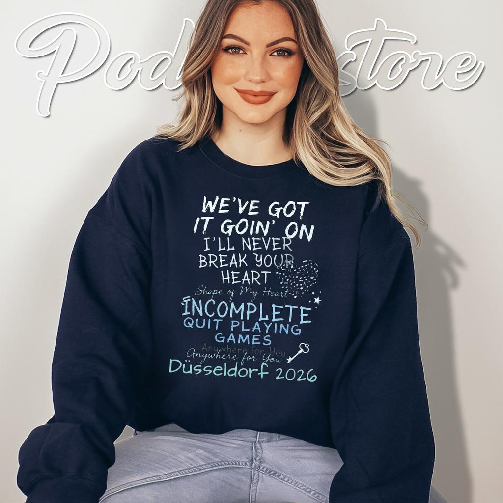 Boyband Song Lyrics Concert Tee Retro Nostalgic Fan Graphic Top Boyband Song Lyrics Concert Tee Retro Nostalgic Fan Graphic Top