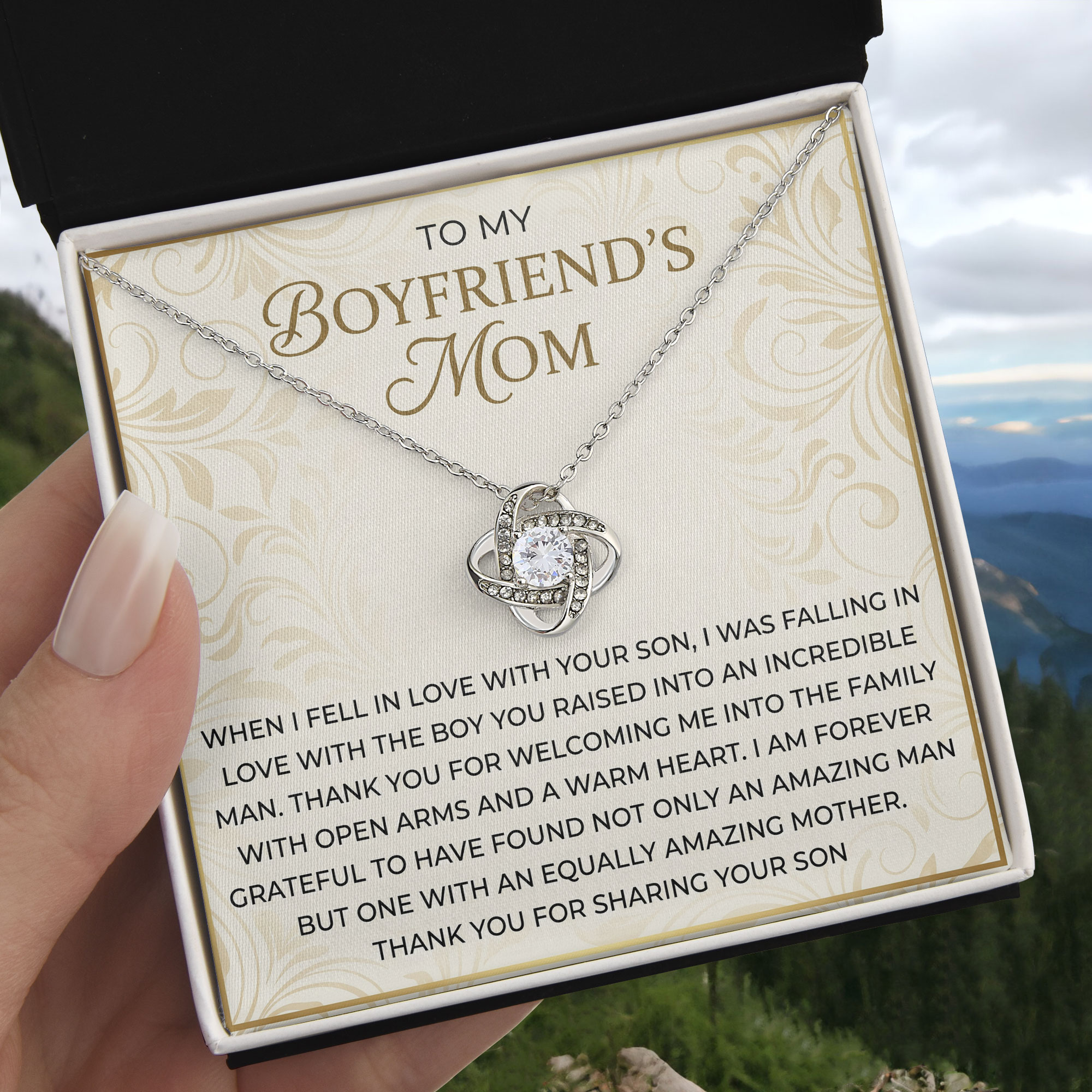 Boyfriends Mom Keepsake - Incredible Man Message Card Pendant For Birthday Gift 2026